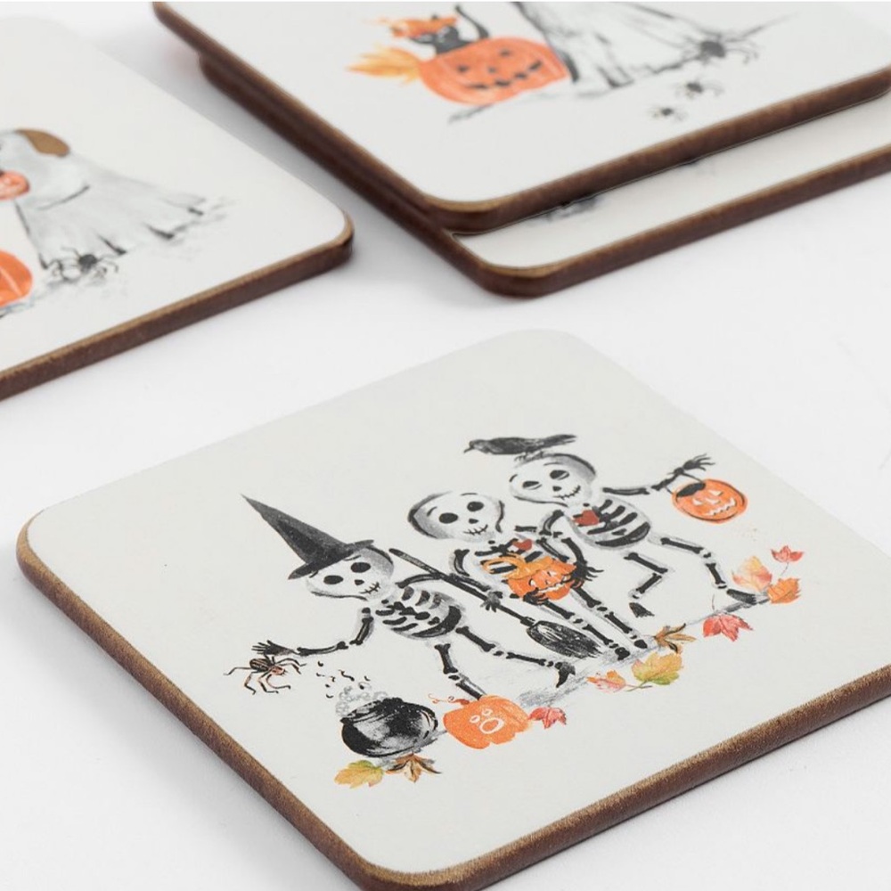 Pottery Barn Doug & Friends Coasters - Mixed of 4 - Picture 2 of 3